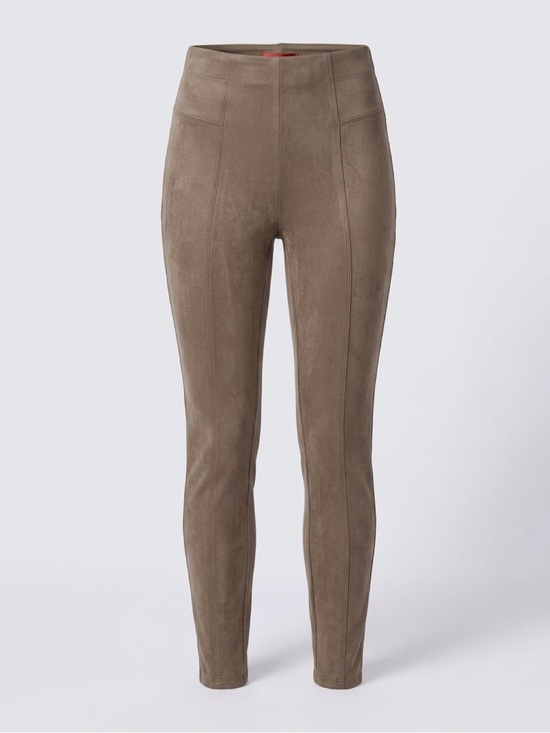 SPANX Pants - SPANX Rich Caramel Faux Suede Leggings High Waist Slimming Large L